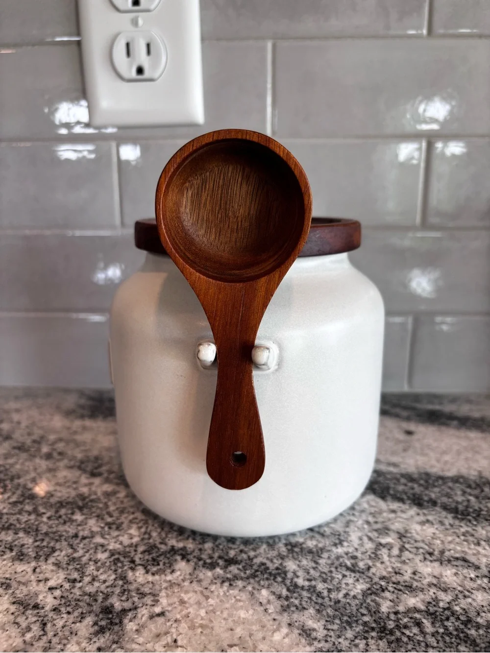 Hearth & Hand with Magnolia Coffee Canister with Wooden Lid and Spoon Holder